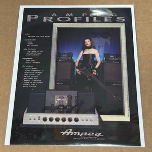 AMPEG AMPS - Melissa Auf Der Maur of Hole Tinker Ocasek - 1999 Print Ad